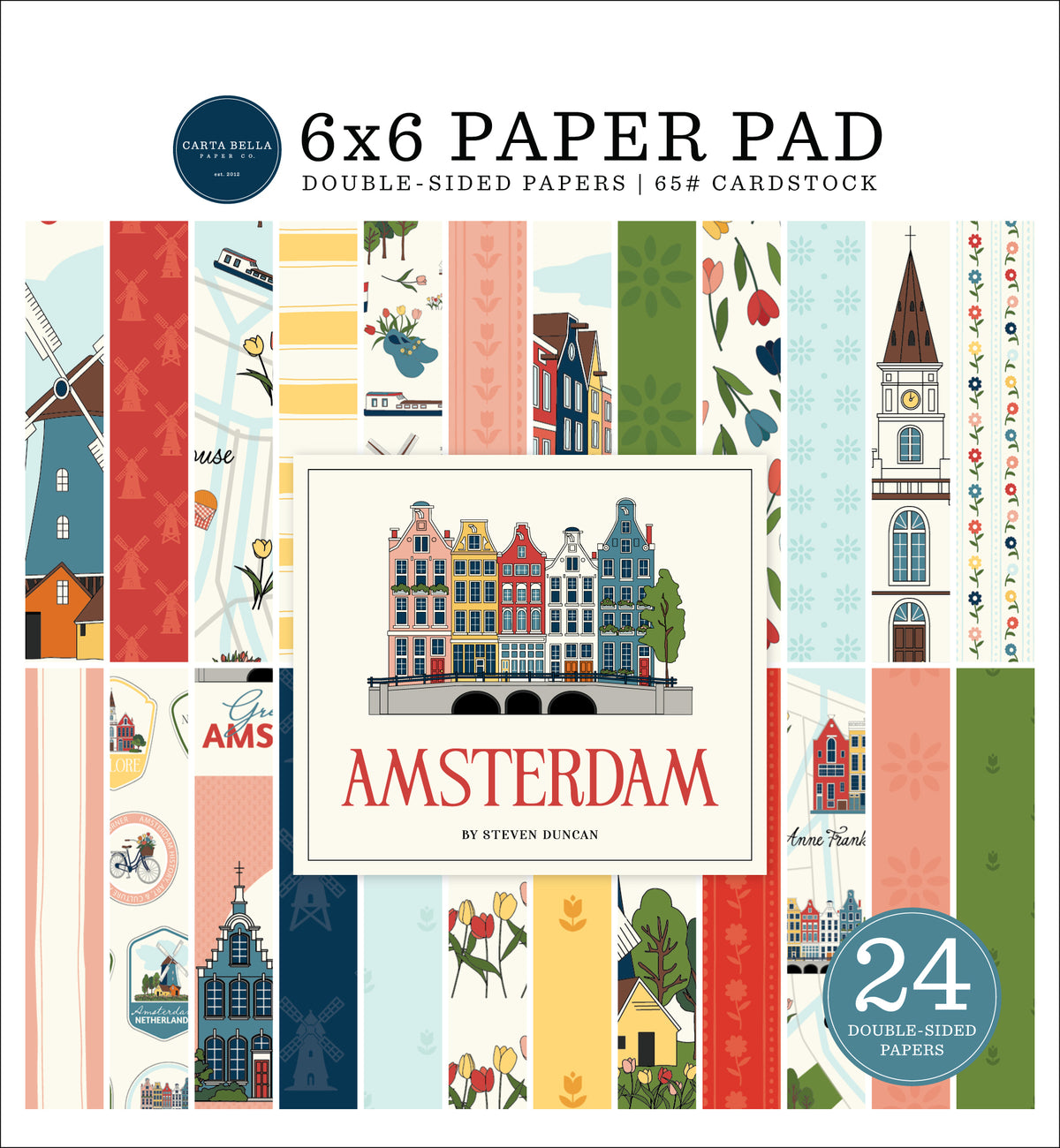Carta Bella Paper - Amsterdam Collection - 6 x 6 Paper Pad