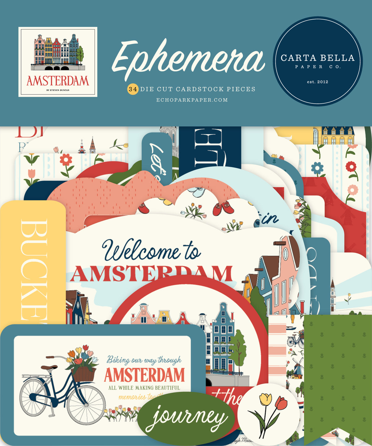 Carta Bella Paper - Amsterdam Collection - Ephemera