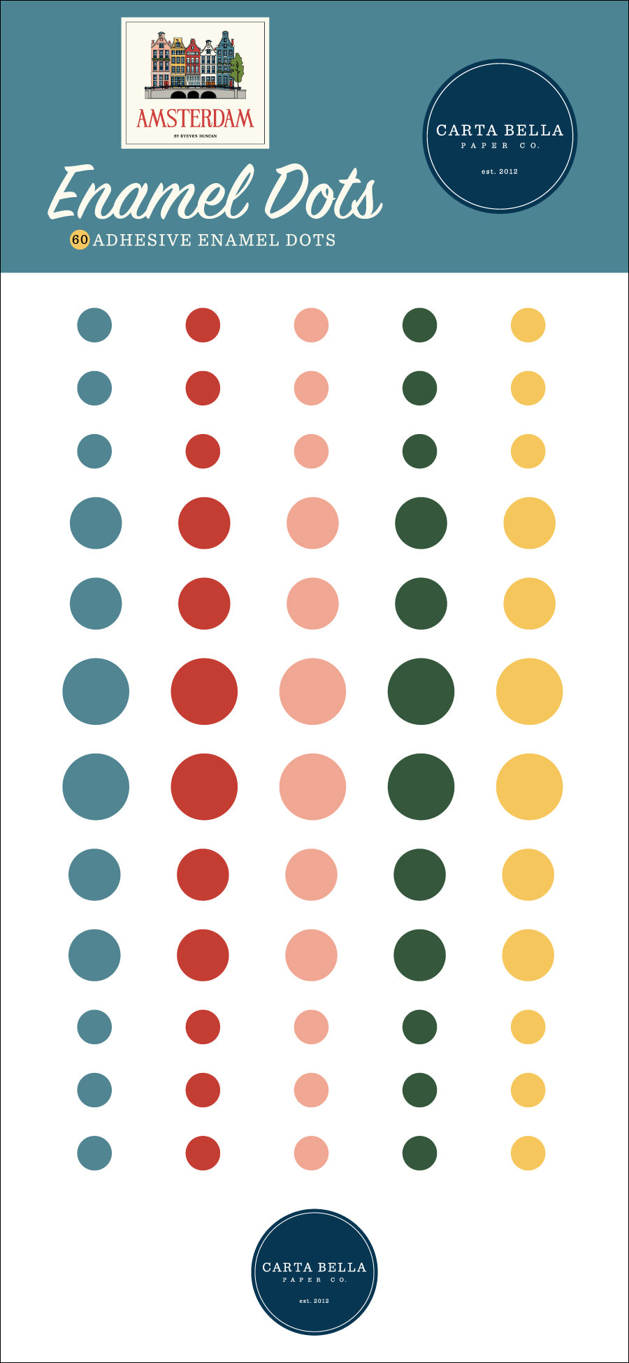 Carta Bella Paper - Amsterdam Collection - Enamel Dots