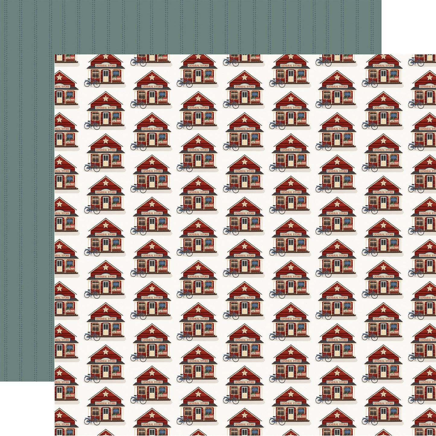 Carta Bella - Americana Summer Collection - 12 x 12 Double-Sided Paper - General Store
