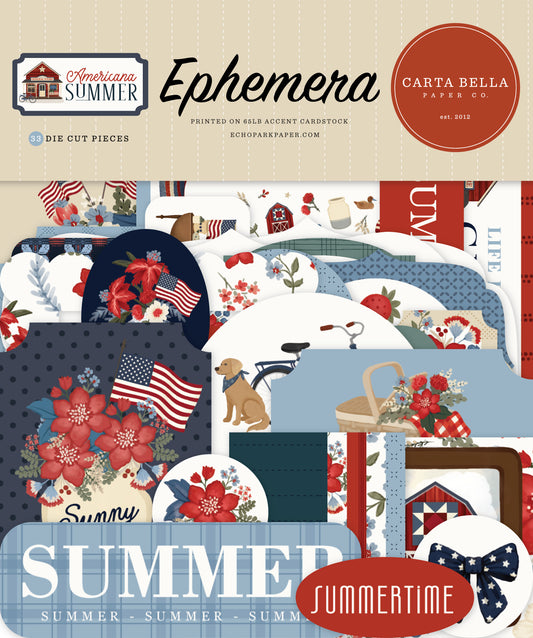 Carta Bella - Americana Summer Collection - Ephemera