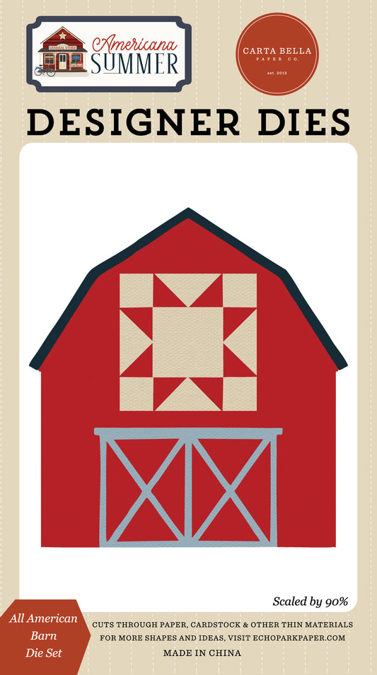 Carta Bella Paper- Americana Summer Collection - Small Die Set - All American Barn