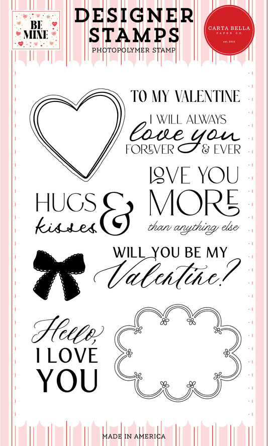 Carta Bella - Be Mine Collection - To My Valentine Stamp Set