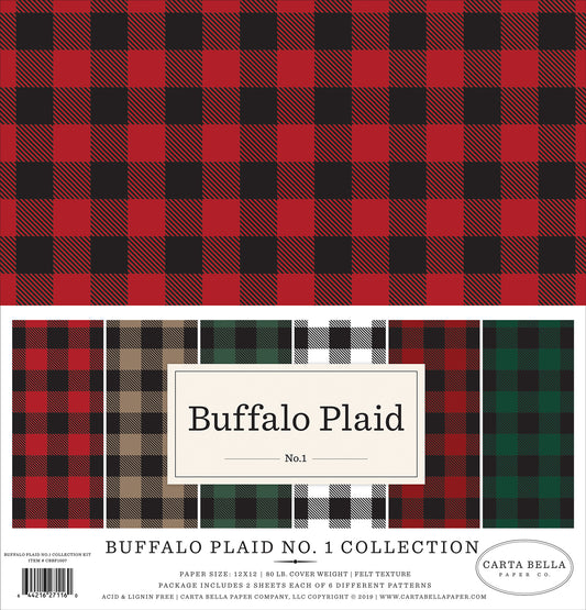 Carta Bella Paper - Buffalo Plaid No. 1 Collection - 12 x 12 Collection Kit