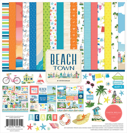 Carta Bella Paper - Beach Town Collection - 12 x 12 Collection Kit