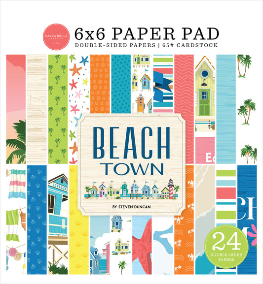 Carta Bella Paper - Beach Town Collection - 6 x 6 Paper Pad