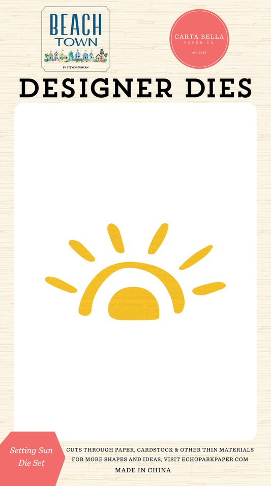 Carta Bella Paper - Beach Town Collection - Setting Sun Die Set