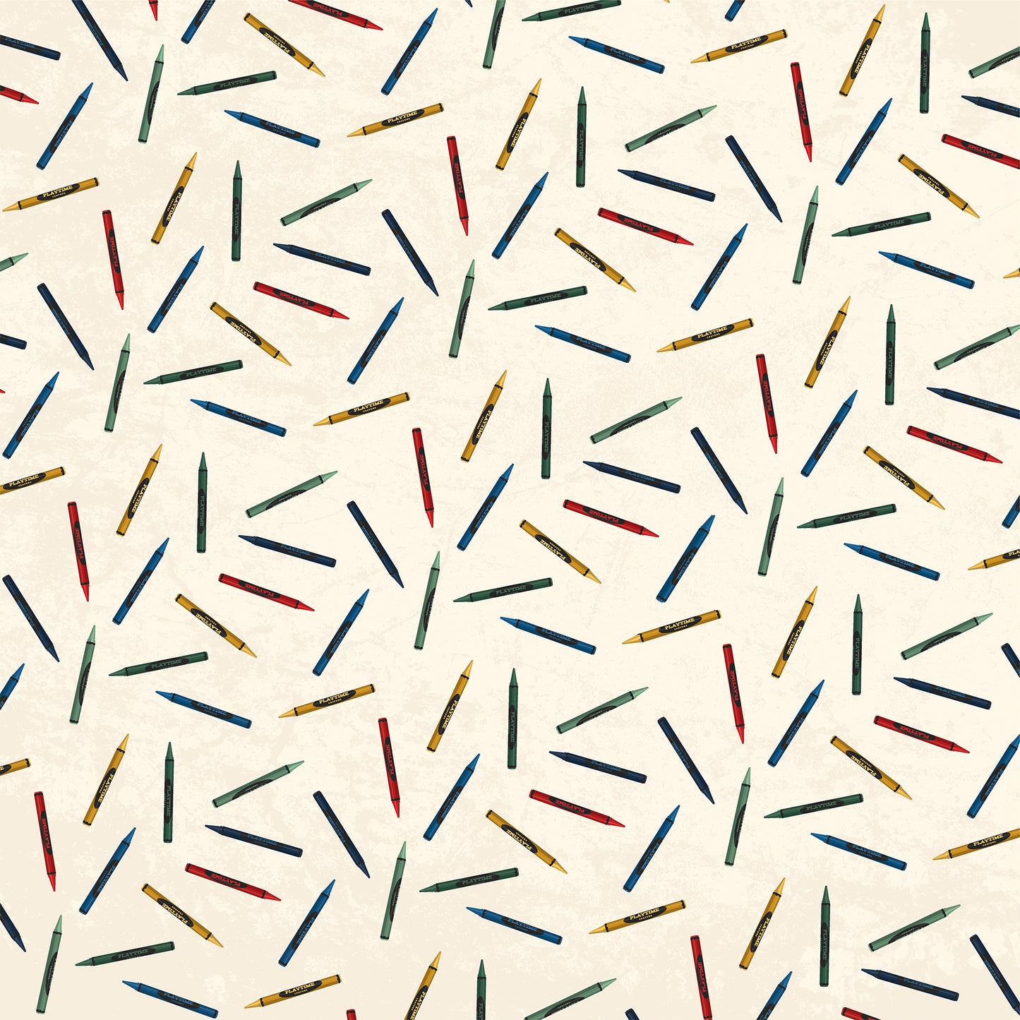 Carta Bella Paper - Back to School Collection - 12 x 12 Double Sided Paper - Playtime Crayons