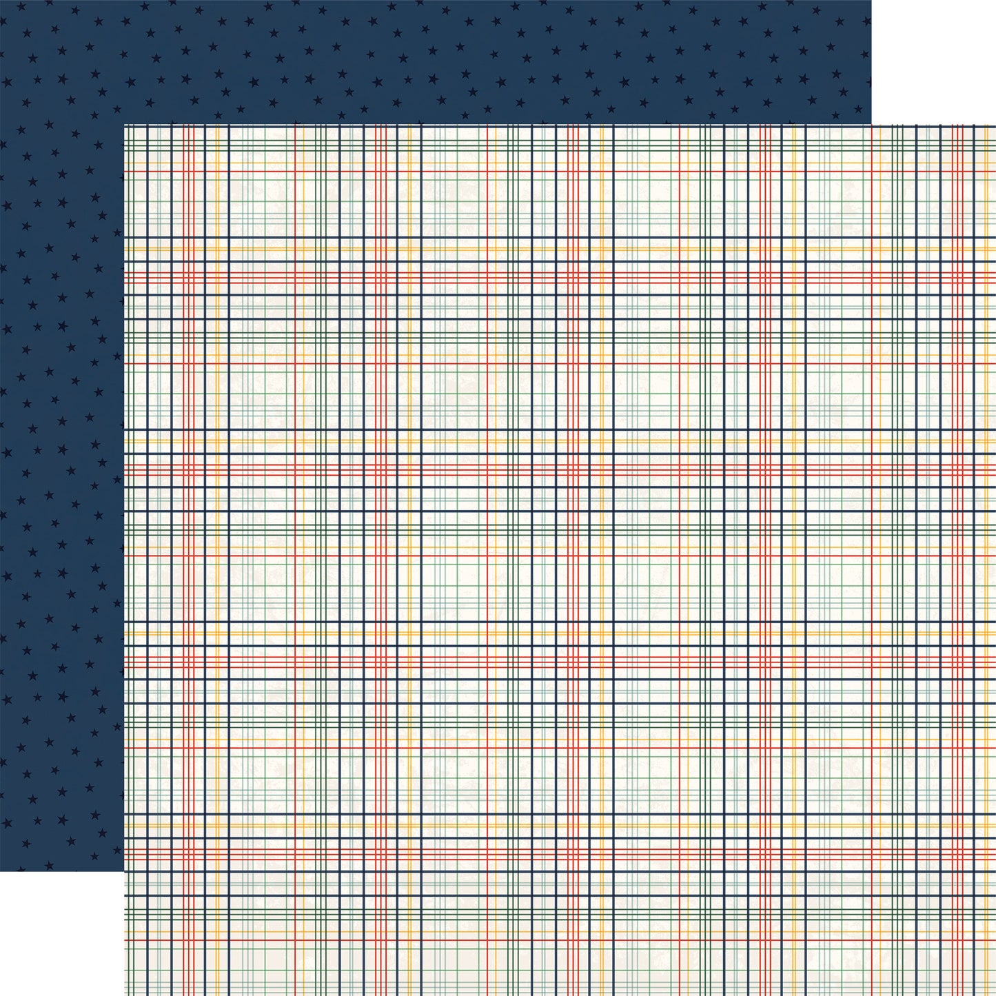 Carta Bella Paper - Back to School Collection - 12 x 12 Double Sided Paper - ABC Plaid