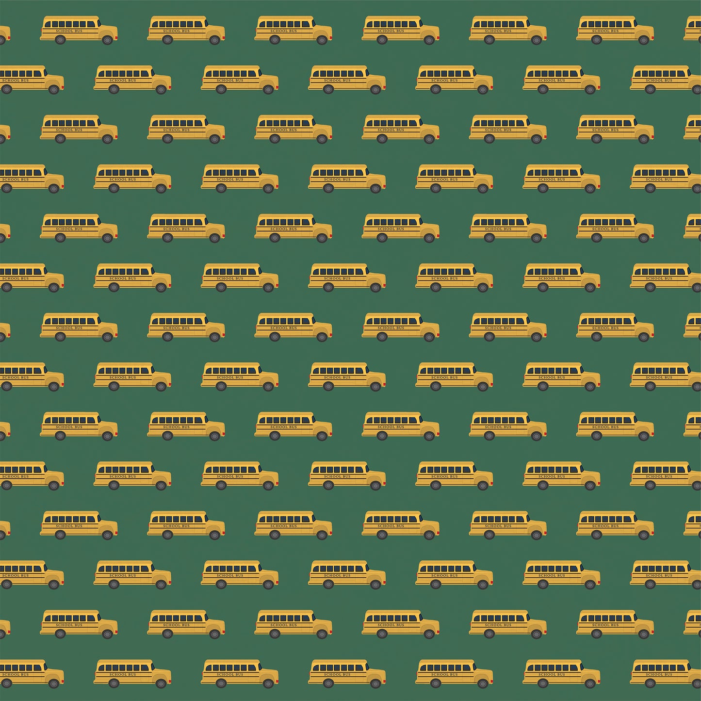 Carta Bella Paper - Back to School Collection - 12 x 12 Double Sided Paper - School Buses