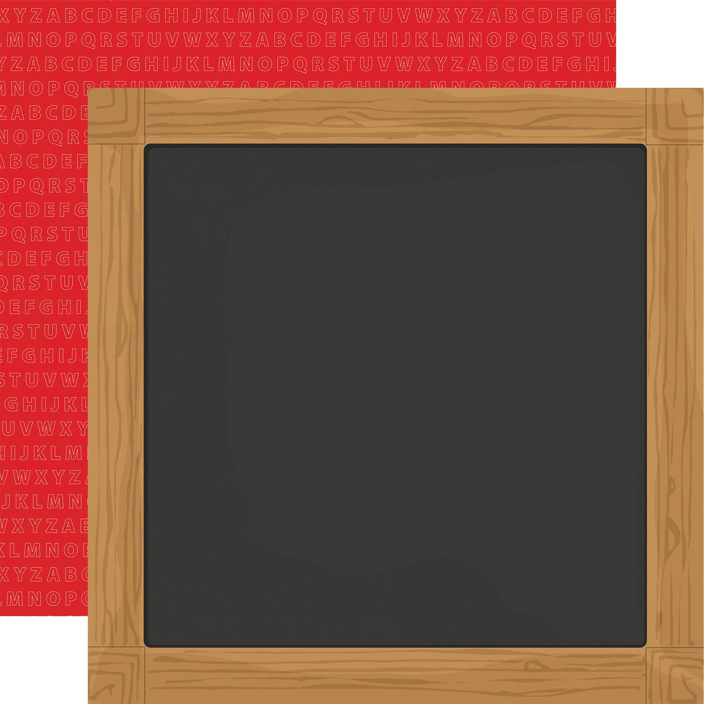 Carta Bella Paper - Back to School Collection - 12 x 12 Double Sided Paper - Chalkboard