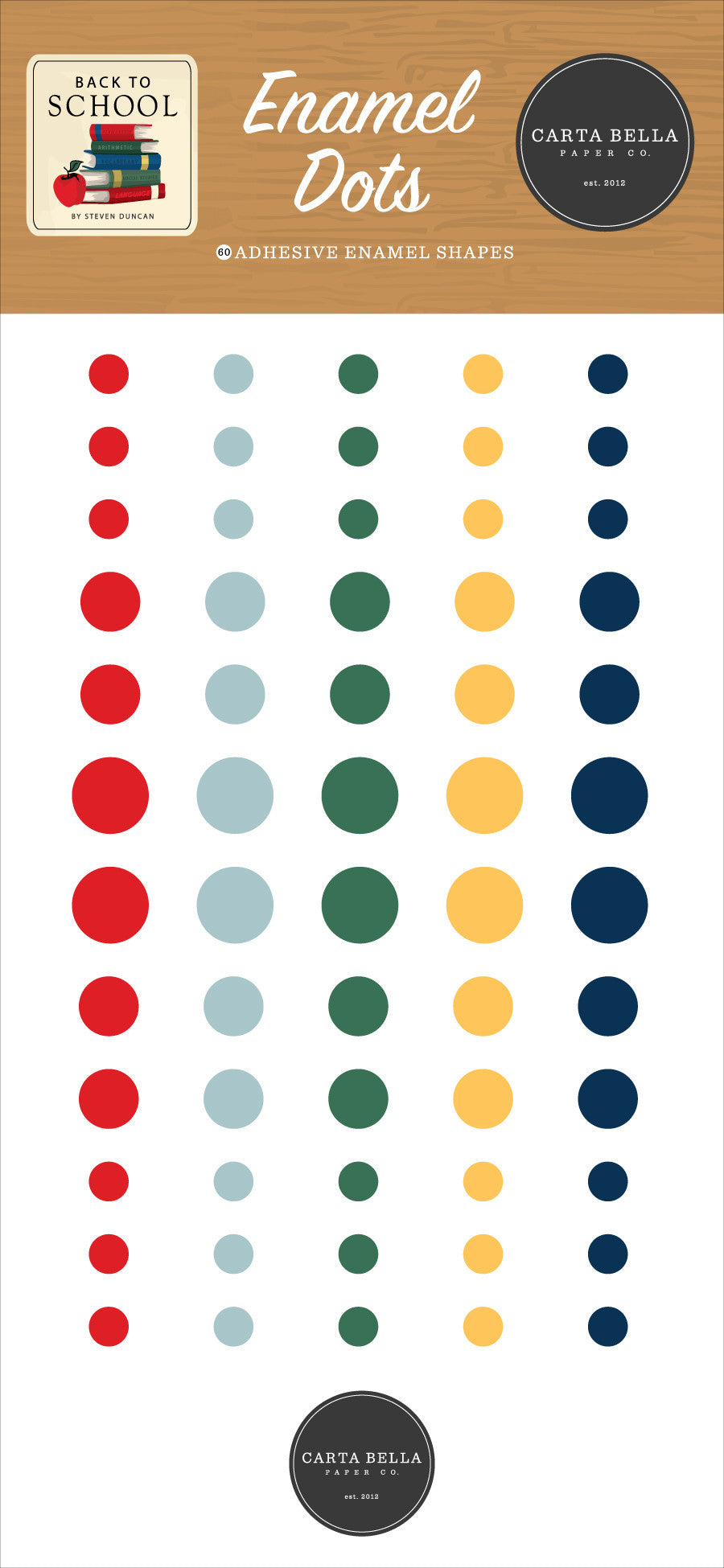Carta Bella Enamel Dots - Back To School