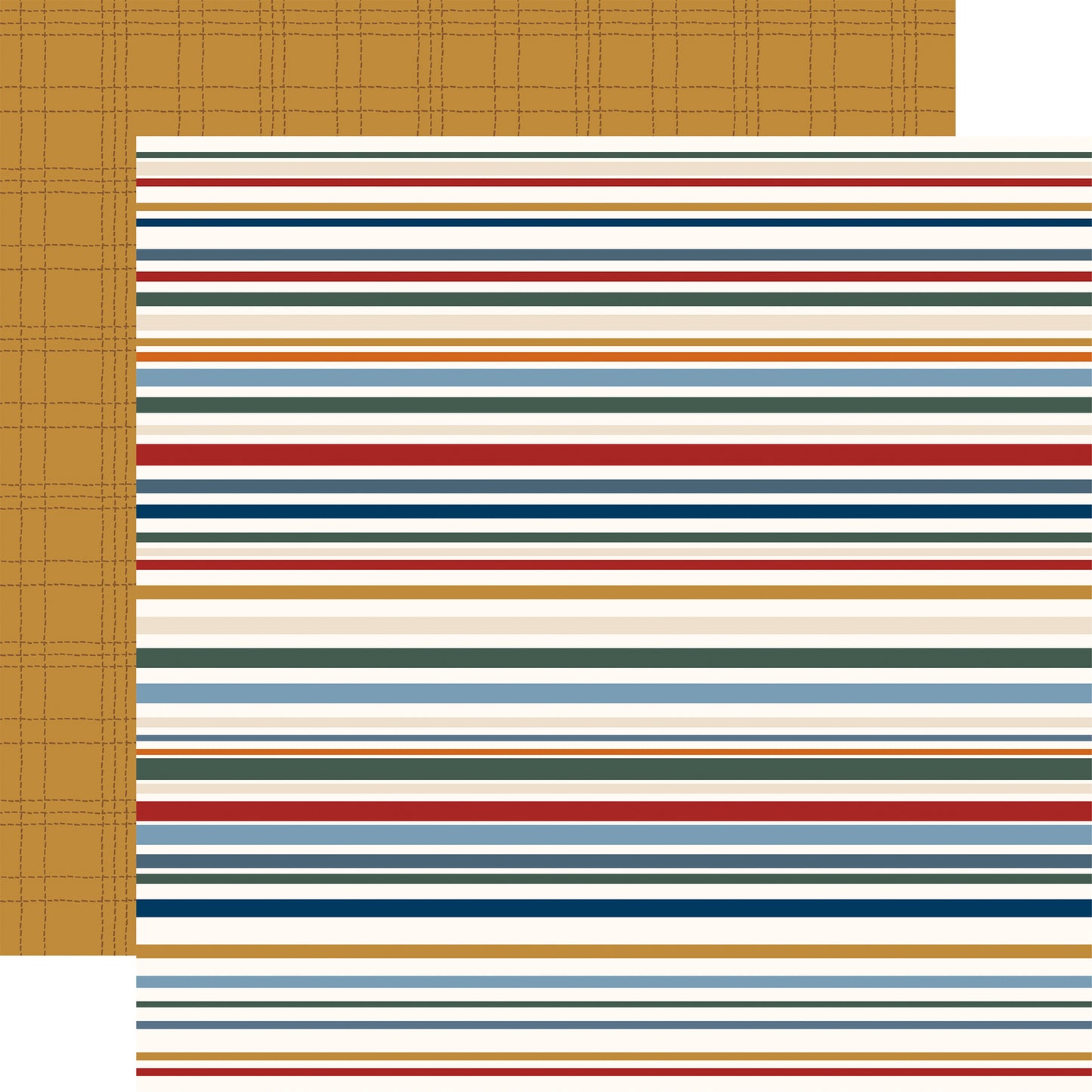 Carta Bella - Cars Collection - 12 x 12 Double-Sided Paper -Stripe Paint Job