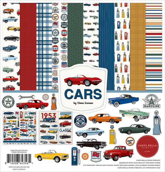 Carta Bella - Cars Collection -12 x 12 Collection Kit