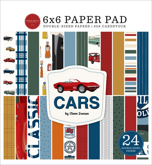 Carta Bella - Cars Collection - 6 x 6 Paper Pad