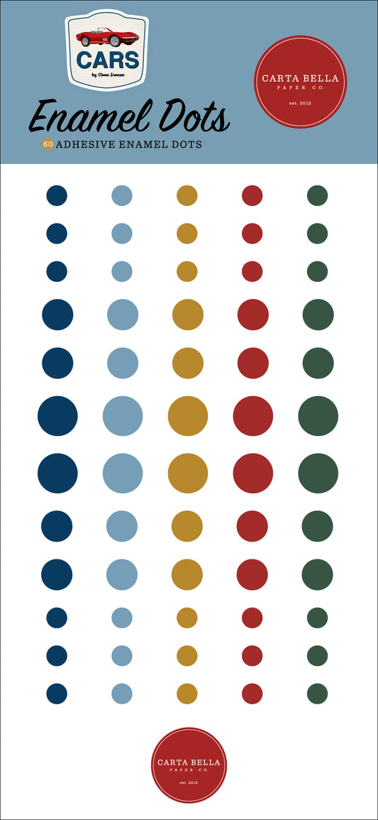 Carta Bella - Cars Collection - Enamel Dots
