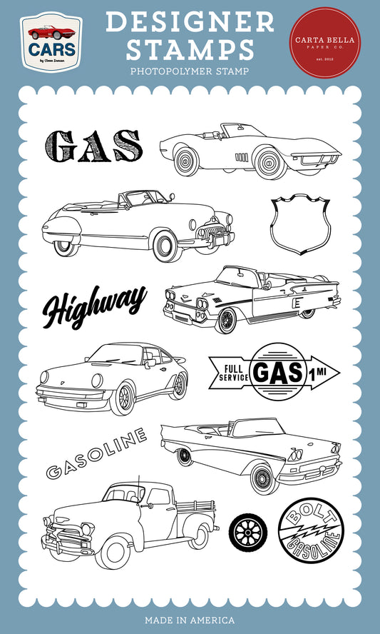 Carta Bella - Cars Collection - Vintage Vehicles Stamp Set