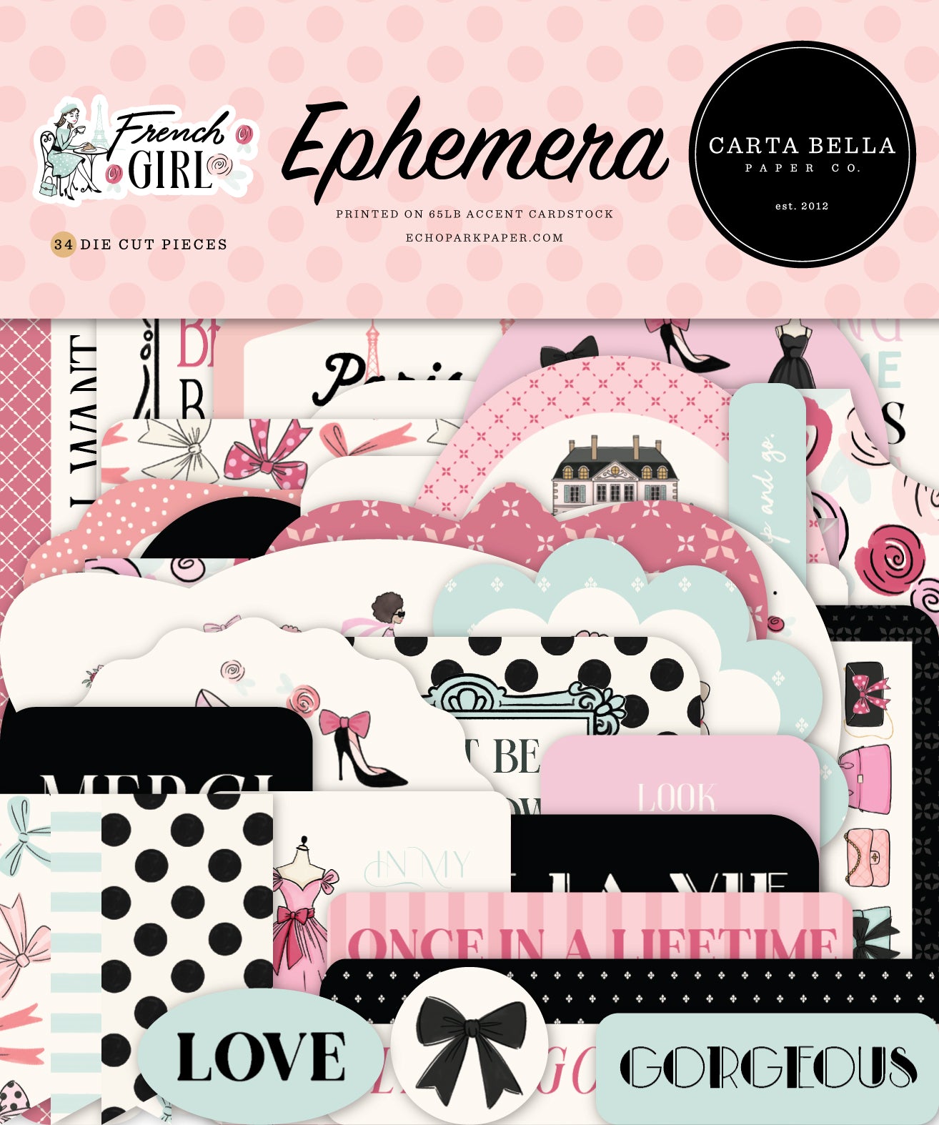 Carta Bella - French Girl Collection - Ephemera