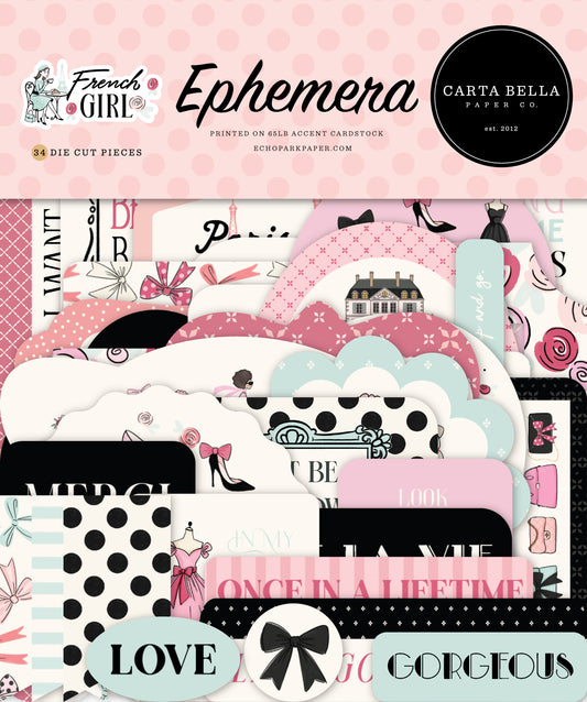 Carta Bella - French Girl Collection - Ephemera