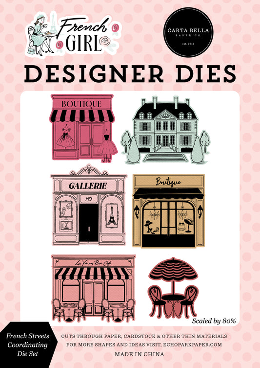 Carta Bella - French Girl Collection - French Streets Coordinating Medium Die Set