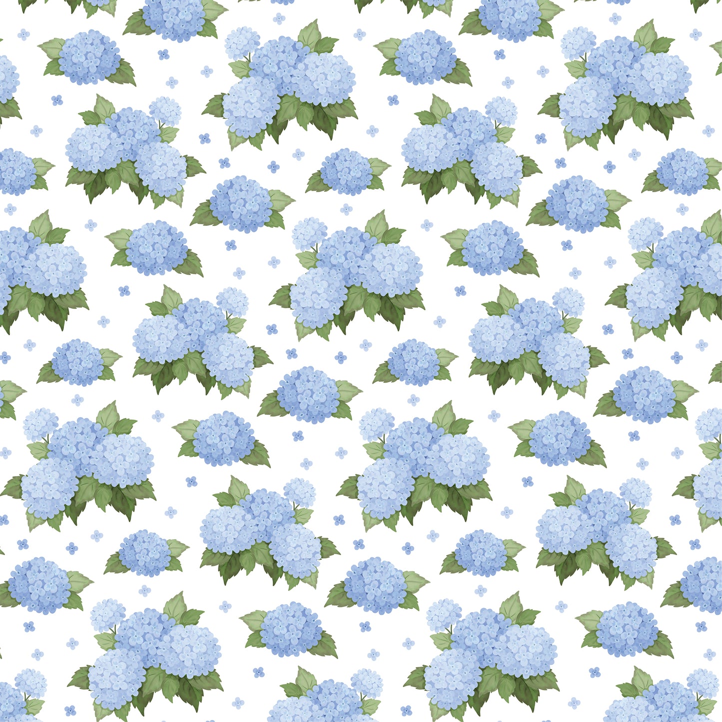 Carta Bella Paper - Flower Shoppe Collection - 12 x 12 Double Sided Paper - Happy Hydrangeas