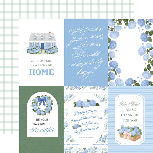 Carta Bella Paper - Flower Shoppe Collection - 12 x 12 Double Sided Paper - 4 x 6 Journaling Cards