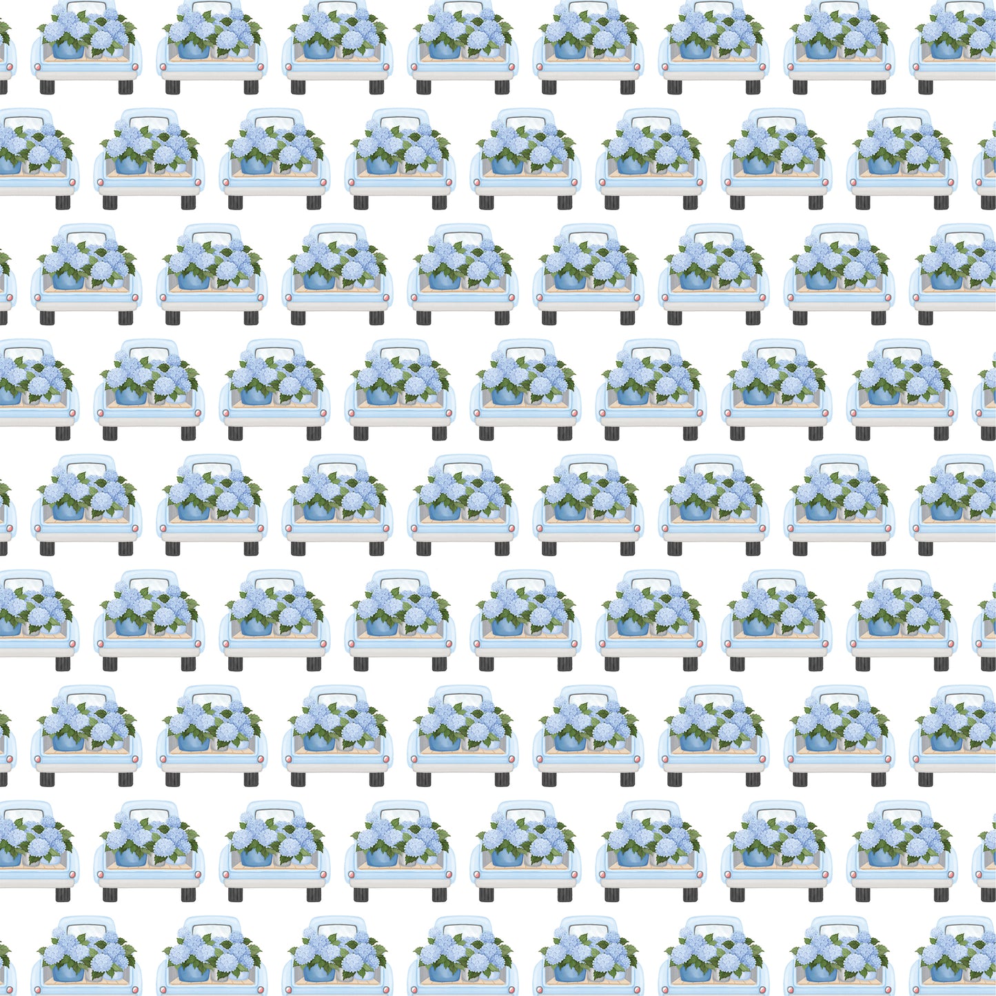 Carta Bella Paper - Flower Shoppe Collection - 12 x 12 Double Sided Paper - Thick Of Hydrangeas