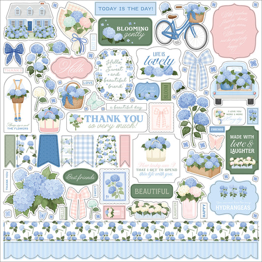 Carta Bella Paper - Flower Shoppe Collection - Cardstock Stickers - Elements