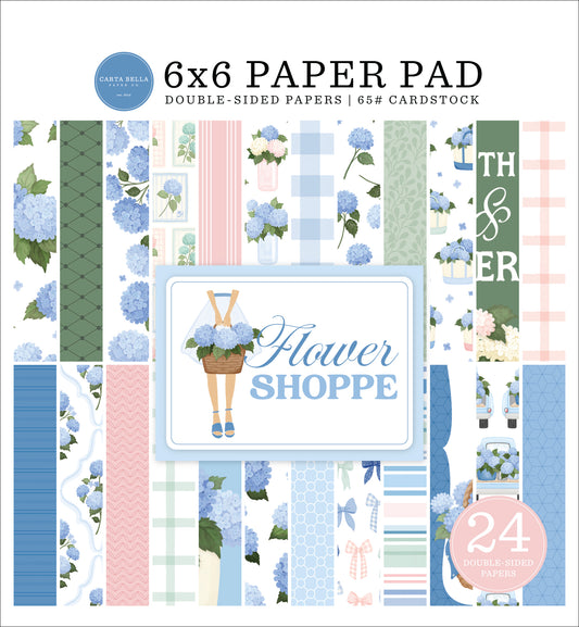 Carta Bella Paper - Flower Shoppe Collection - 6 x 6 Paper Pad