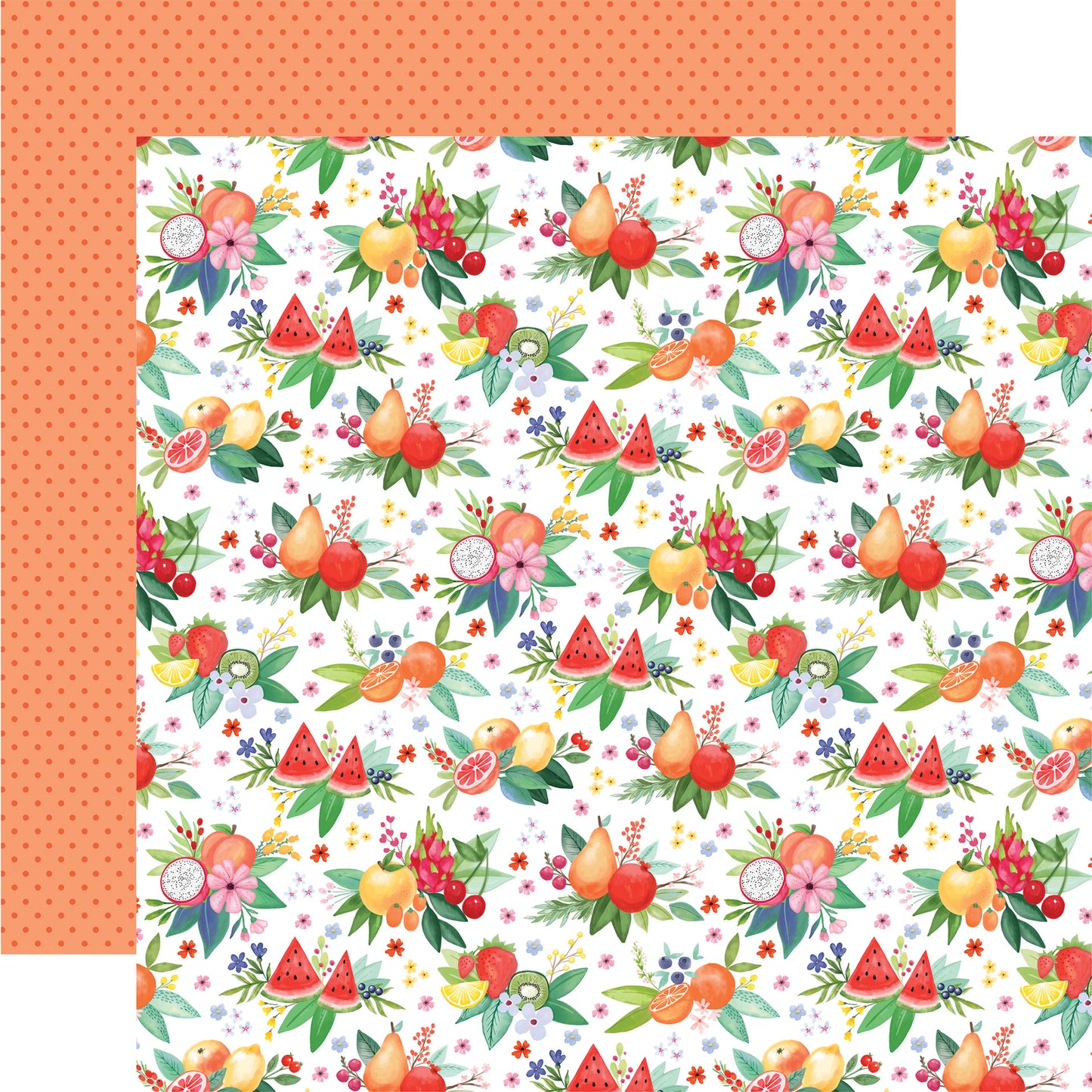 Carta Bella Paper - Fruit Stand - 12 x 12 Double Sided Paper - Freshly Picked Bunches