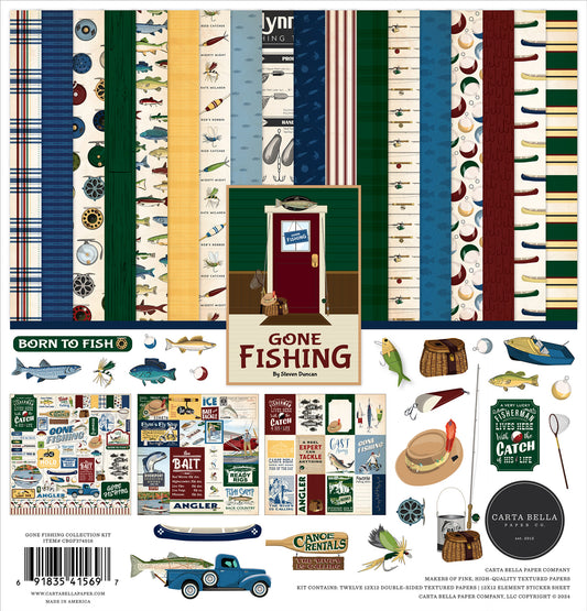 Carta Bella - Gone Fishing 12 x 12 Collection Pack