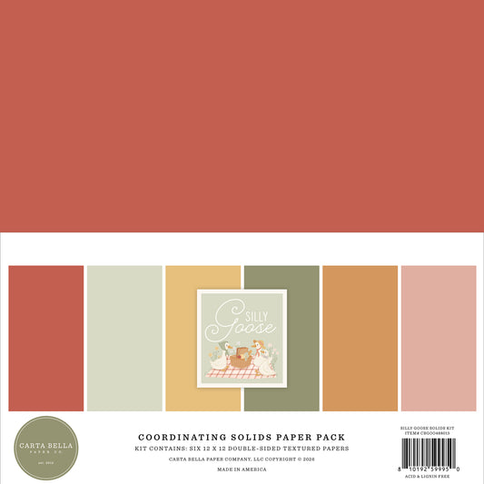 Carta Bella - Silly Goose Collection - 12 x 12 Solids Kit