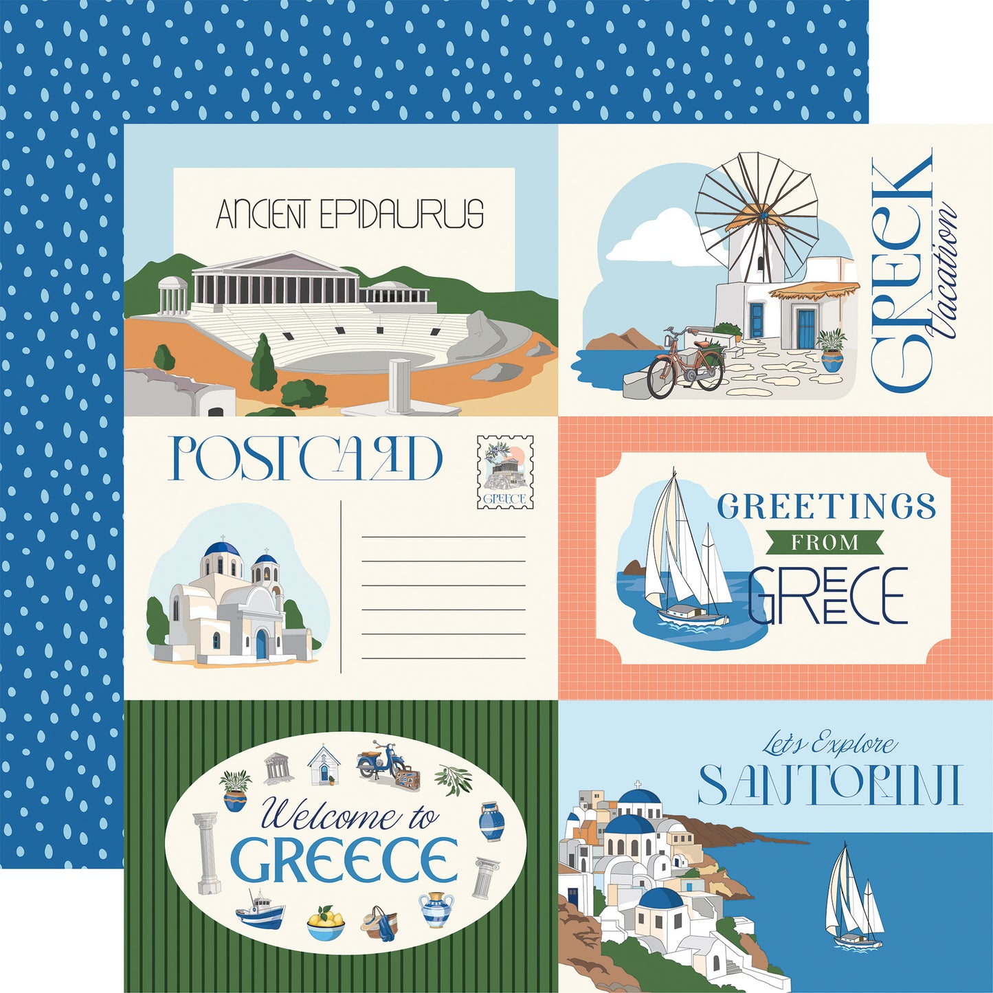 Carta Bella Paper - Greece Collection - 12 x 12 Collection Kit