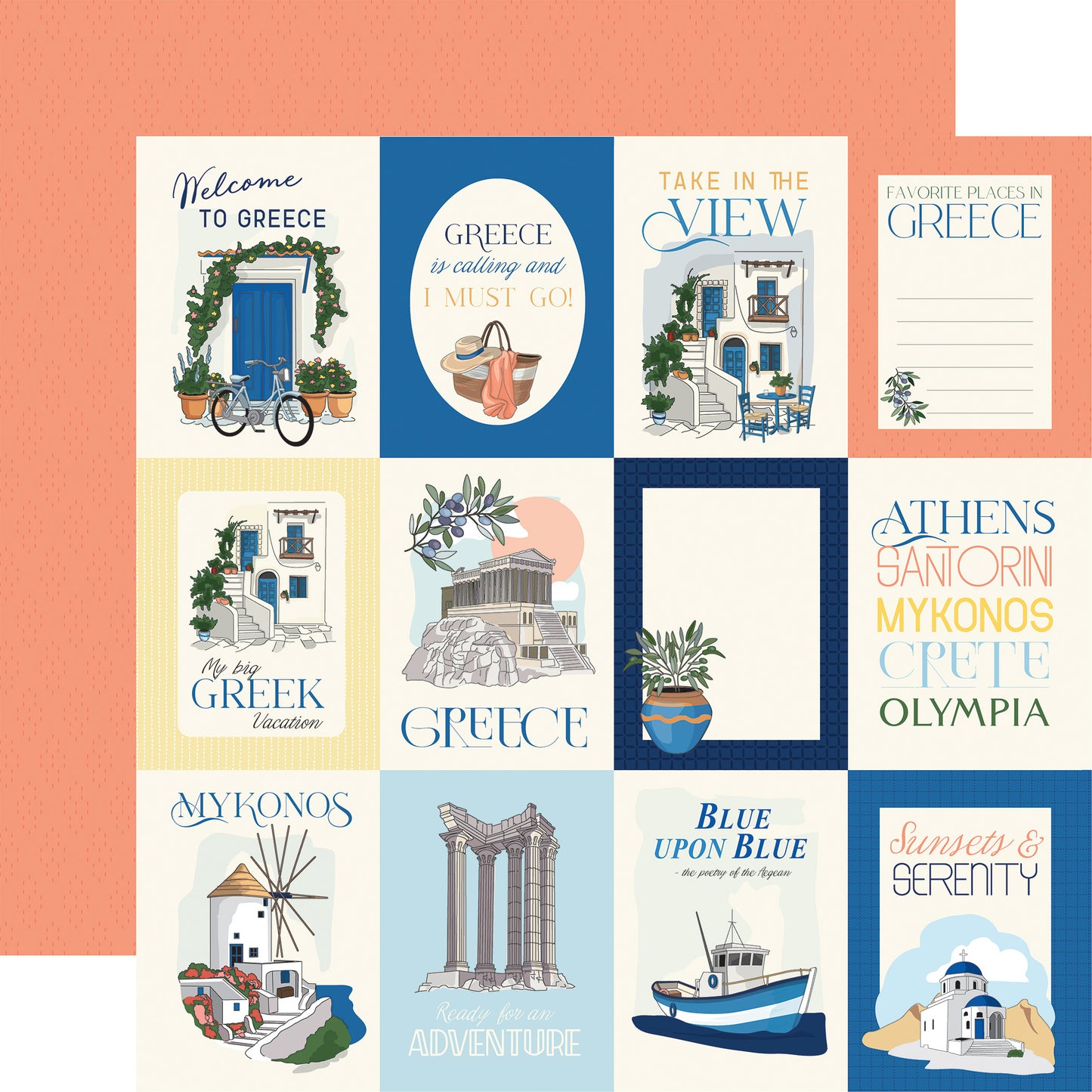 Carta Bella Paper - Greece Collection - 12 x 12 Collection Kit