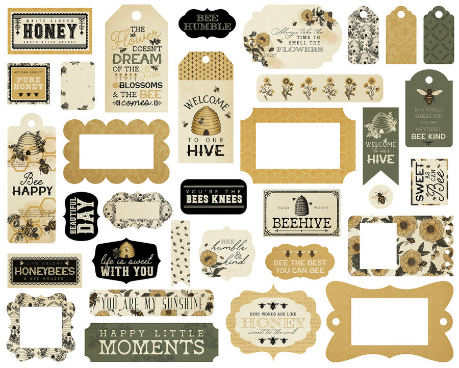Carta Bella - Honey Bee Collection - Frames and Tags