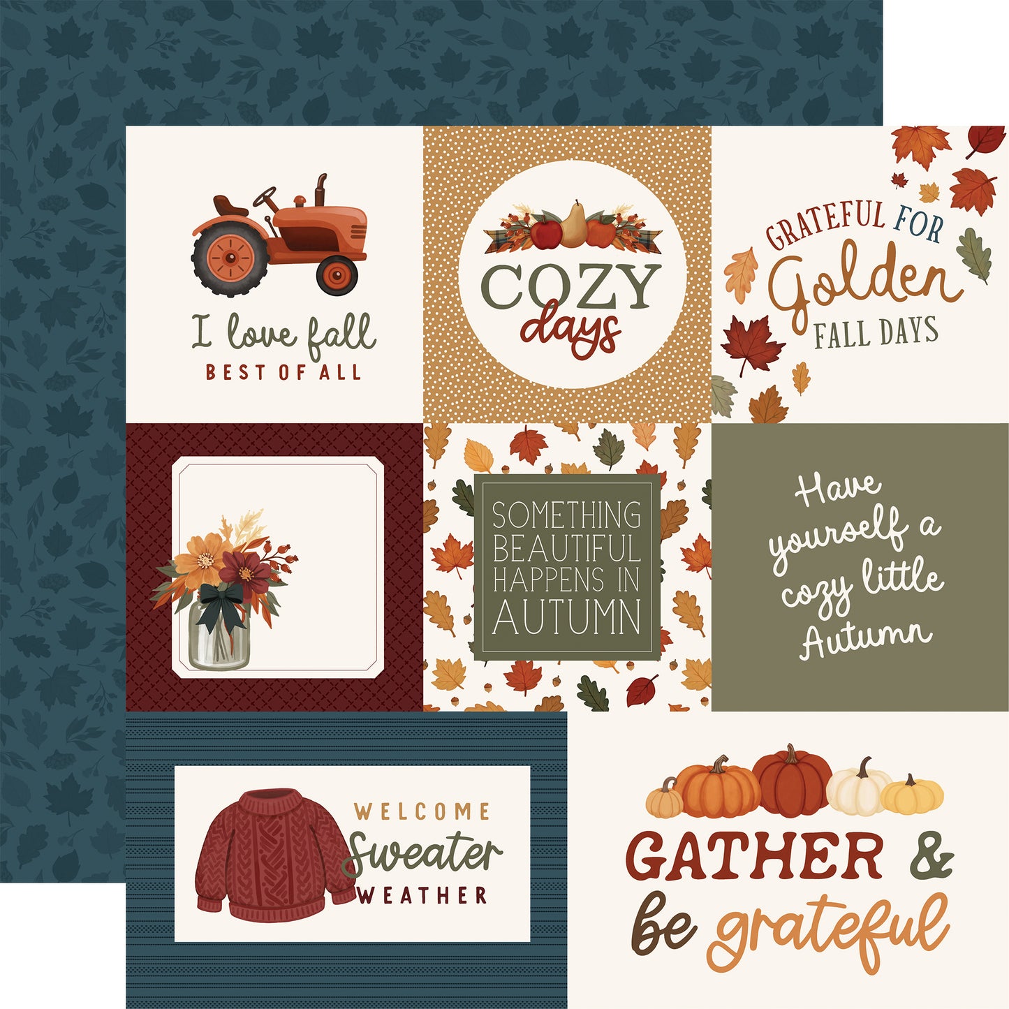 Carta Bella Paper -Here Comes Autumn Collection - 12 x 12 Collection Kit