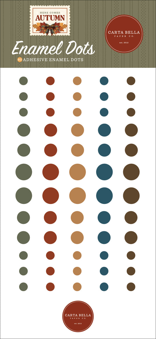 Carta Bella Paper -Here Comes Autumn Collection - Enamel Dots