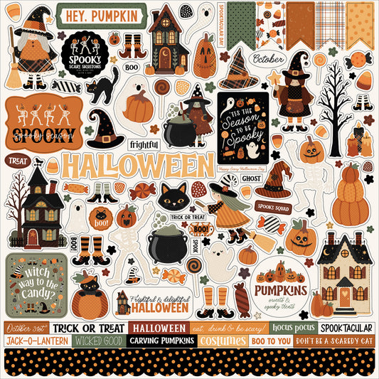 Carta Bella Paper - Handmade Halloween Collection - Element Sticker