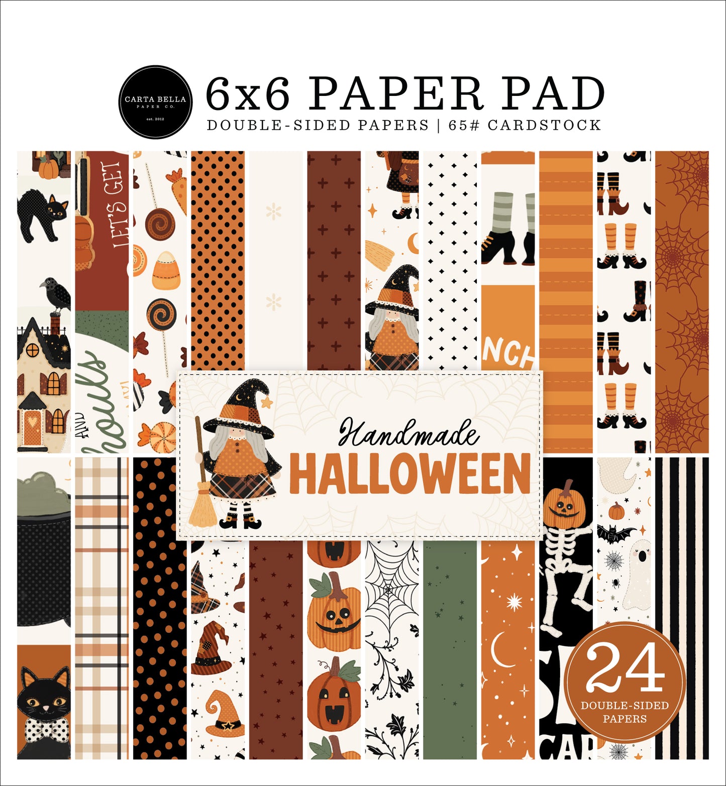 Carta Bella Paper - Handmade Halloween Collection - 6x6 Paper Pad