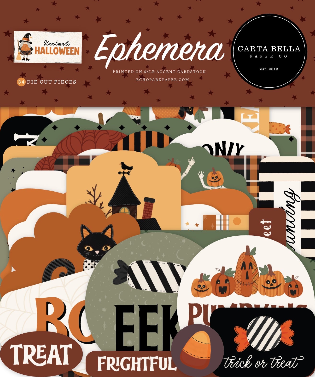 Carta Bella Paper - Handmade Halloween Collection - Ephemera