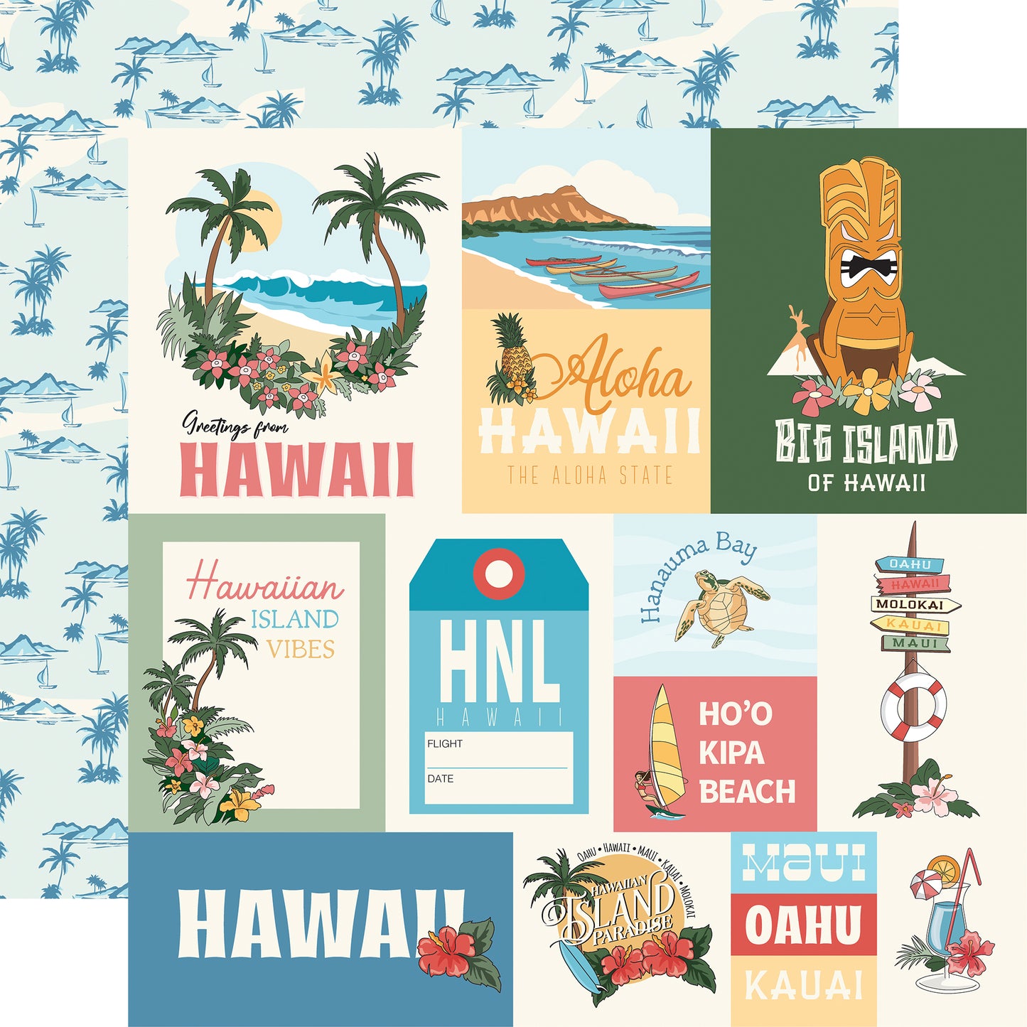 Carta Bella Paper - Hawaii Collection - 12 x 12 Collection Kit
