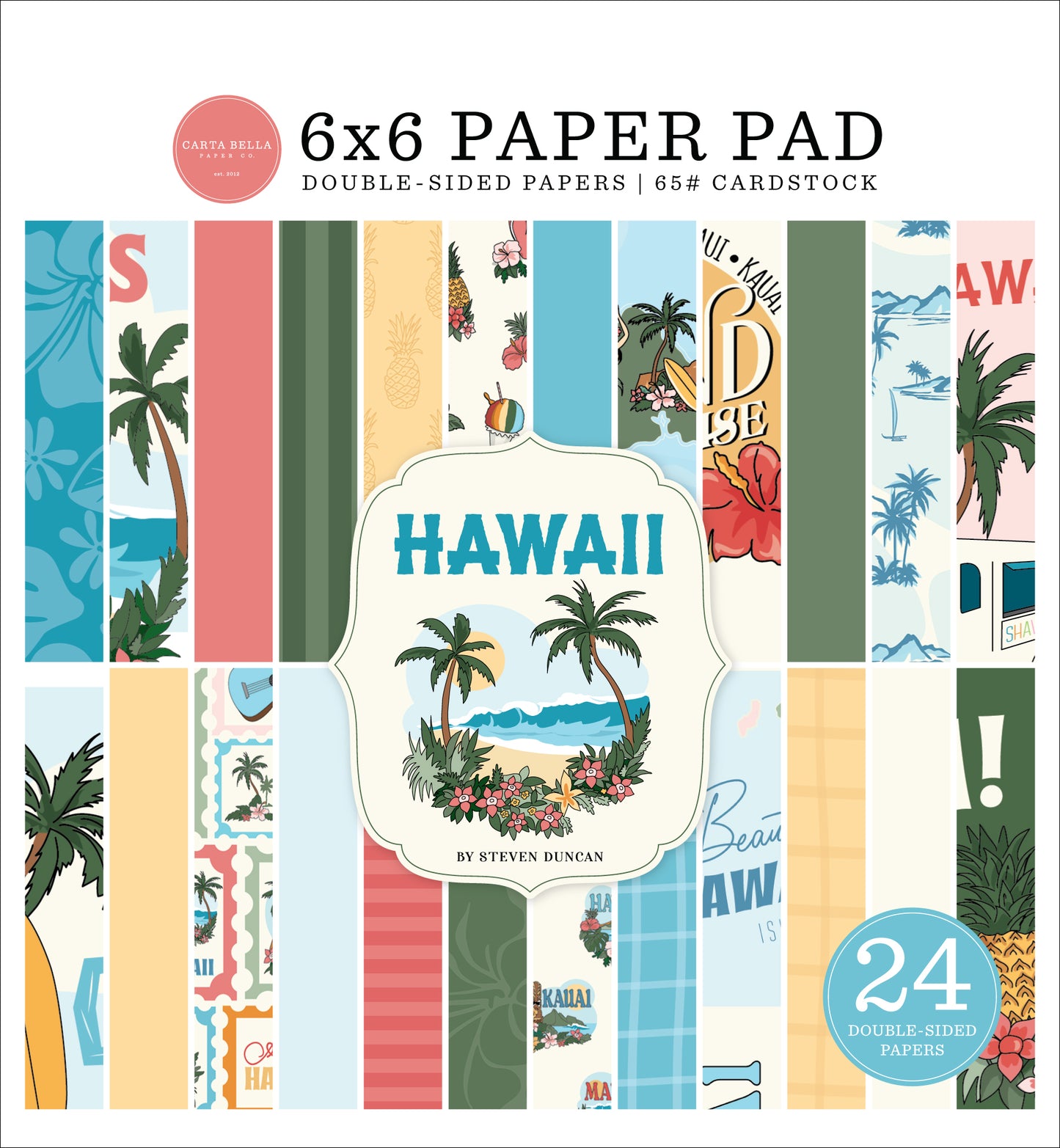 Carta Bella Paper - Hawaii Collection - 6 x 6 Paper Pad