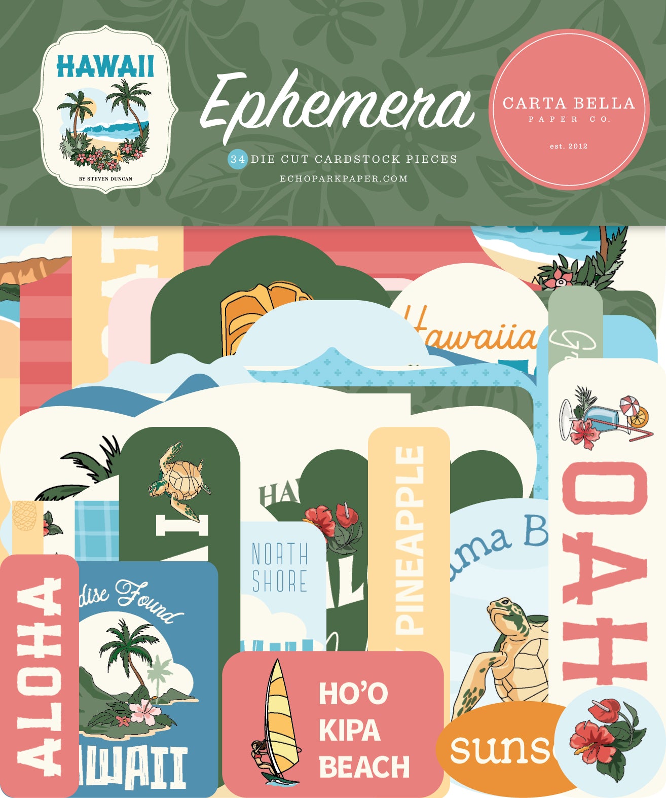 Carta Bella Paper - Hawaii Collection - Ephemera
