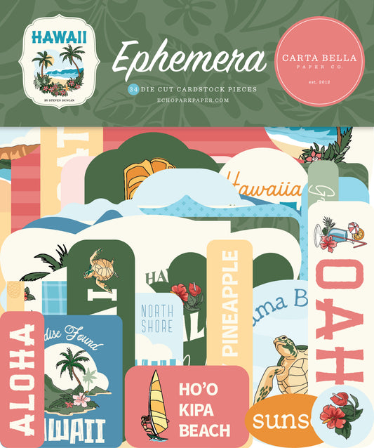 Carta Bella Paper - Hawaii Collection - Ephemera