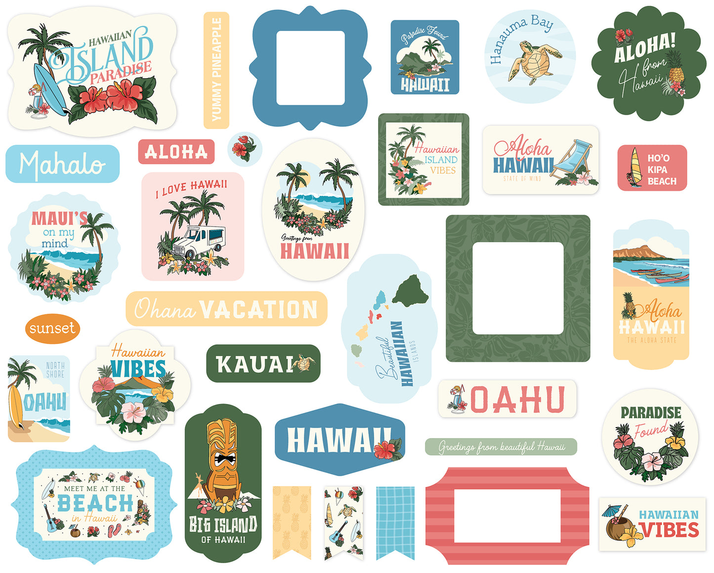 Carta Bella Paper - Hawaii Collection - Ephemera