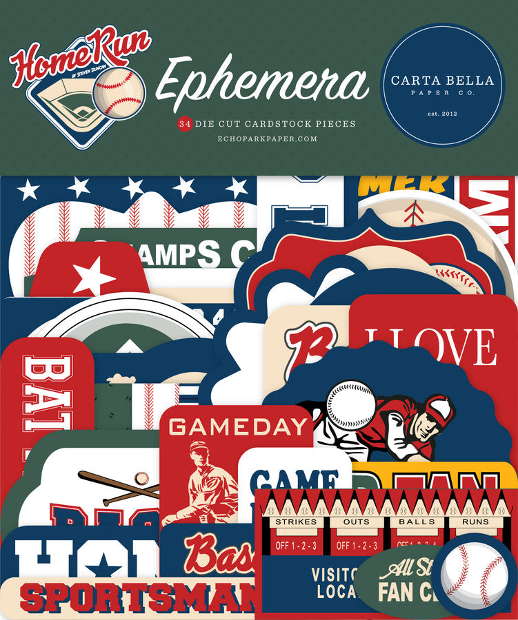 Carta Bella Home Run Ephemera