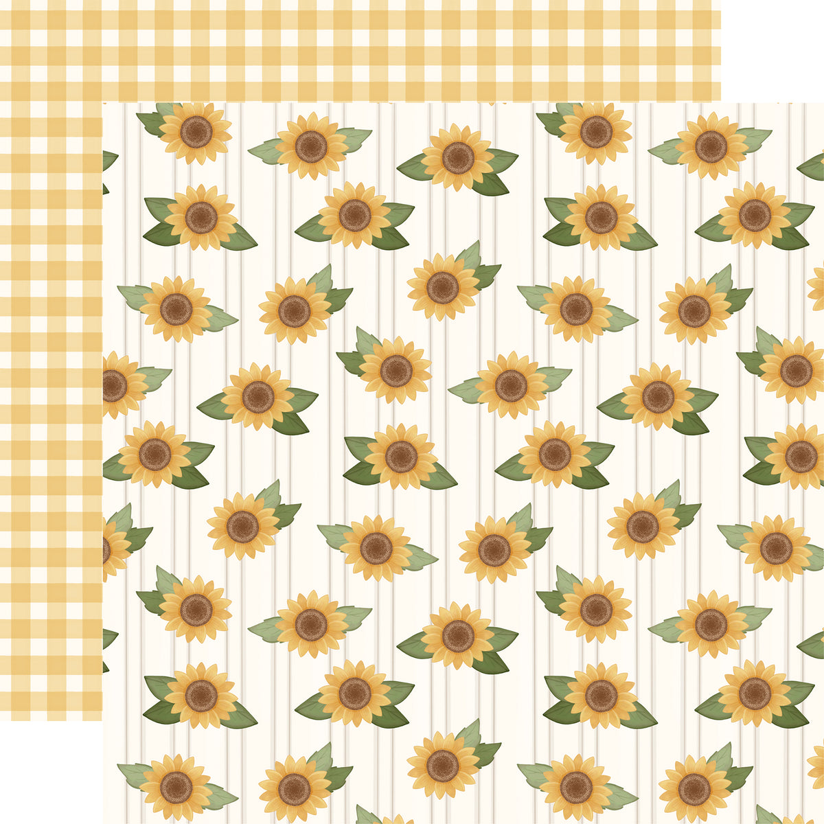 Carta Bella Paper - Home Sweet Home Collection - 12 x 12 Double Sided Paper - Sunflower Days