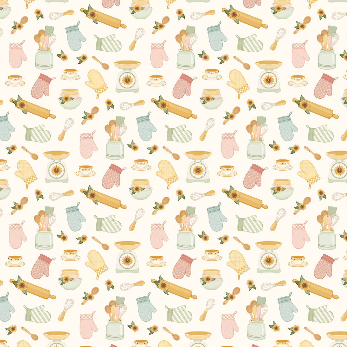 Carta Bella Paper - Home Sweet Home Collection - 12 x 12 Double Sided Paper - Happy Kitchen Tools