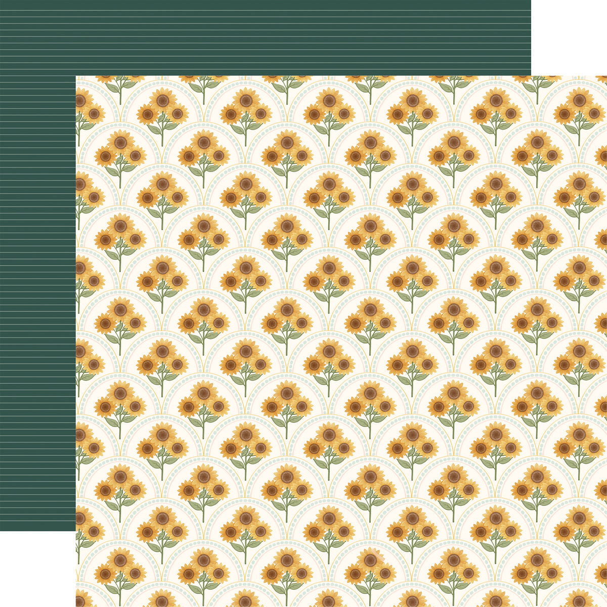 Carta Bella Paper - Home Sweet Home Collection - 12 x 12 Double Sided Paper - Sunny Floral Arches