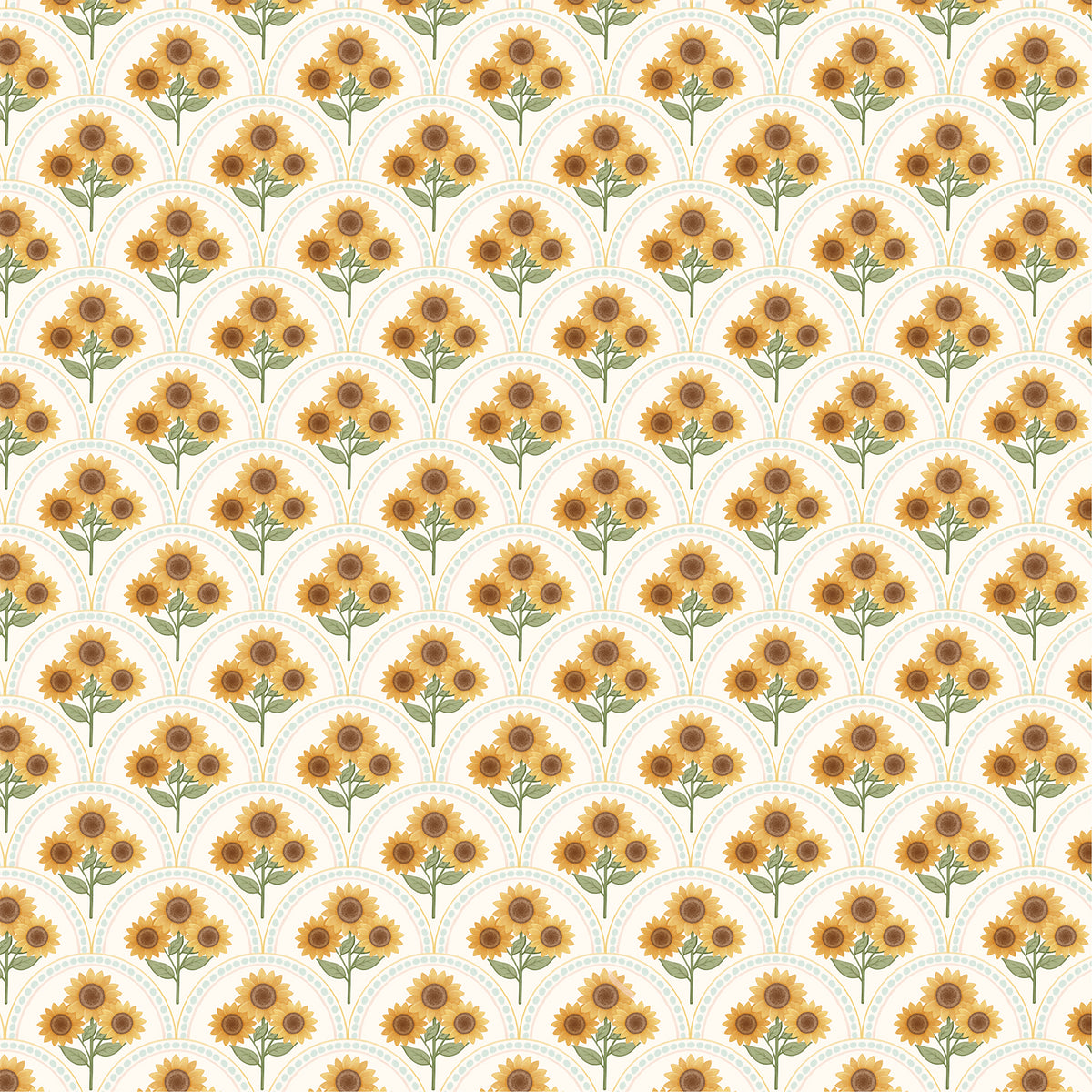 Carta Bella Paper - Home Sweet Home Collection - 12 x 12 Double Sided Paper - Sunny Floral Arches